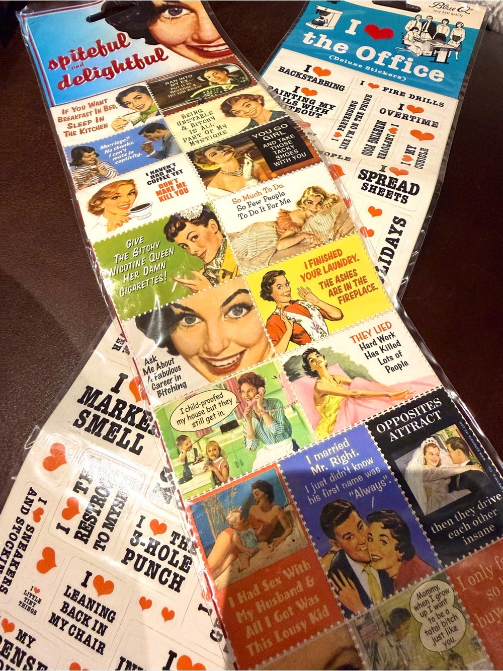 Retro Comical and ❤️Office - Stickers